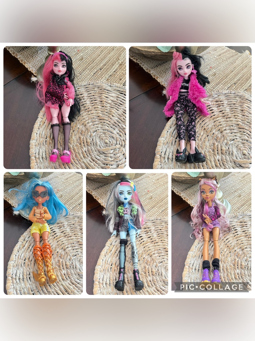 Monster High Dolls Lot of 6 Fashion Dolls